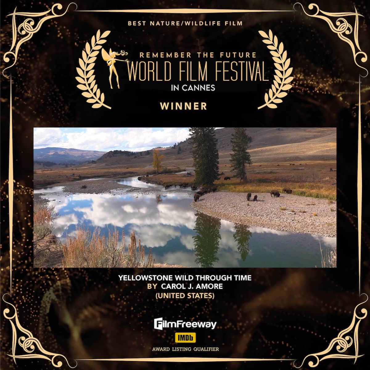 22Best Nature-Wildlife Film Yellowstone Wild through Time</br>BY Carol J. Amore</br>(United States)