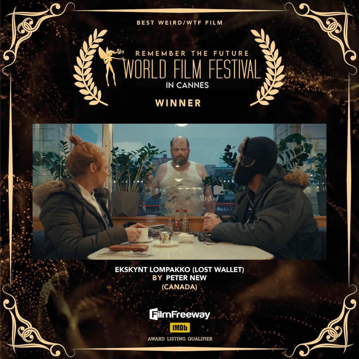 34Best Weird-WTF Film Ekskynt Lompakko (Lost Wallet)</br>BY Peter New</br>(Canada)