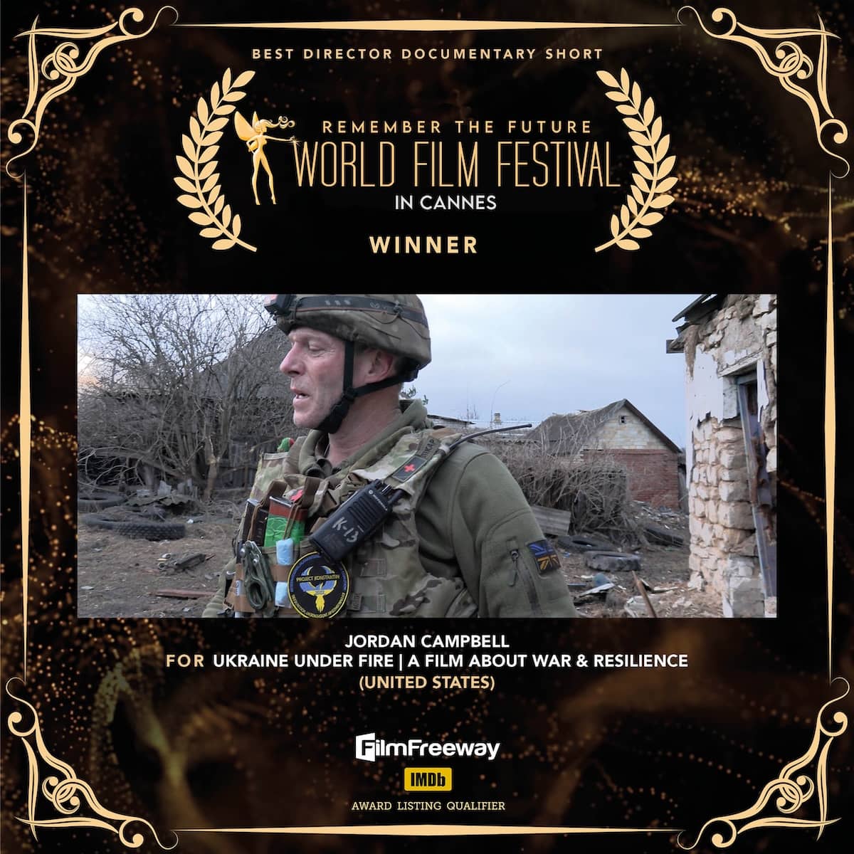 31Best Director Documentary Short Jordan CampbellFOR UKRAINE UNDER FIRE | A Film About War & Resilience(United States)