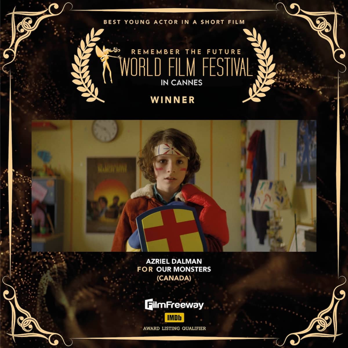 37Best Young Actor in a Short Film Azriel DalmanFOR Our Monsters(Canada)