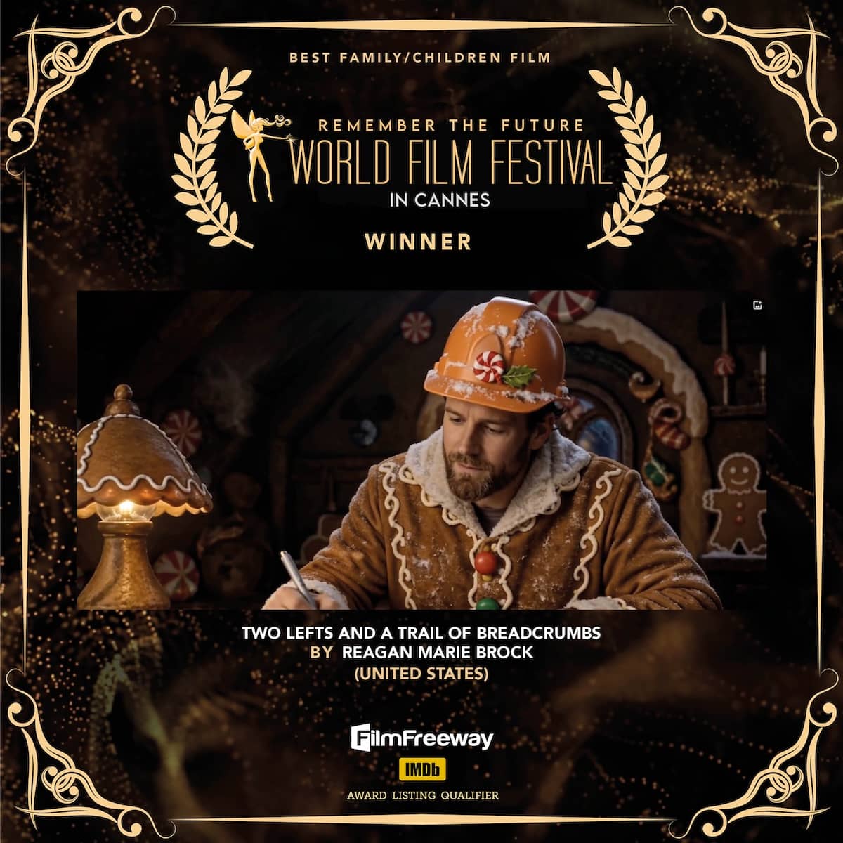 Best Family/Children Film<br>TWO LEFTS AND A TRAIL OF BREADCRUMBS<br>BY Reagan Marie Brock<br>(United States) Best Family/Children FilmTWO LEFTS AND A TRAIL OF BREADCRUMBSBY Reagan Marie Brock(United States)